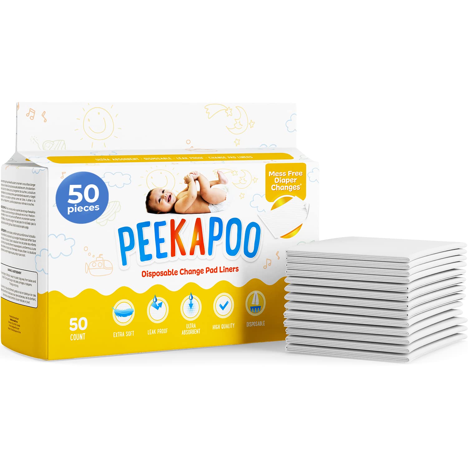 Peekapoo - Disposable Changing Pad Liners