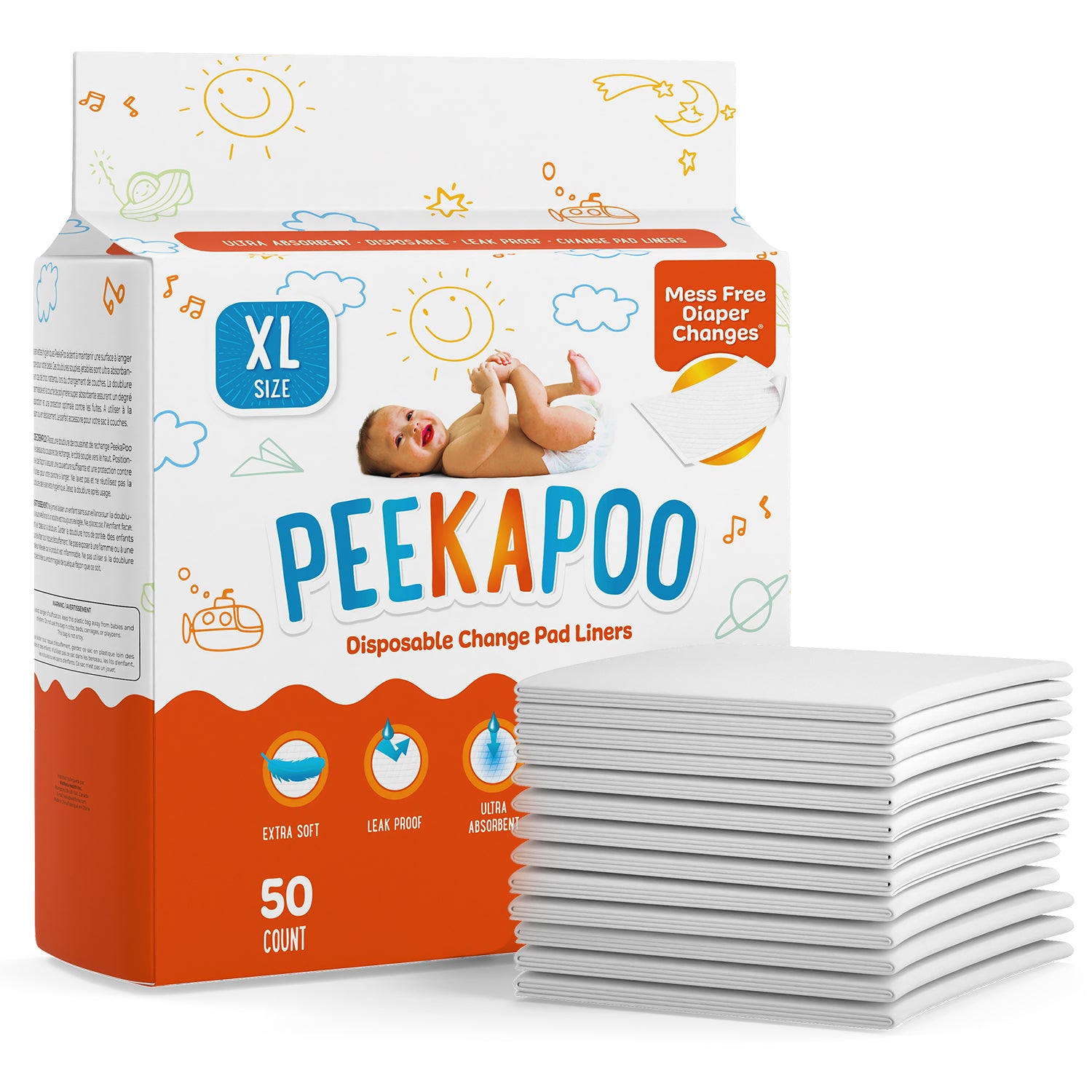 Peekapoo X-Large Disposable Changing Pads